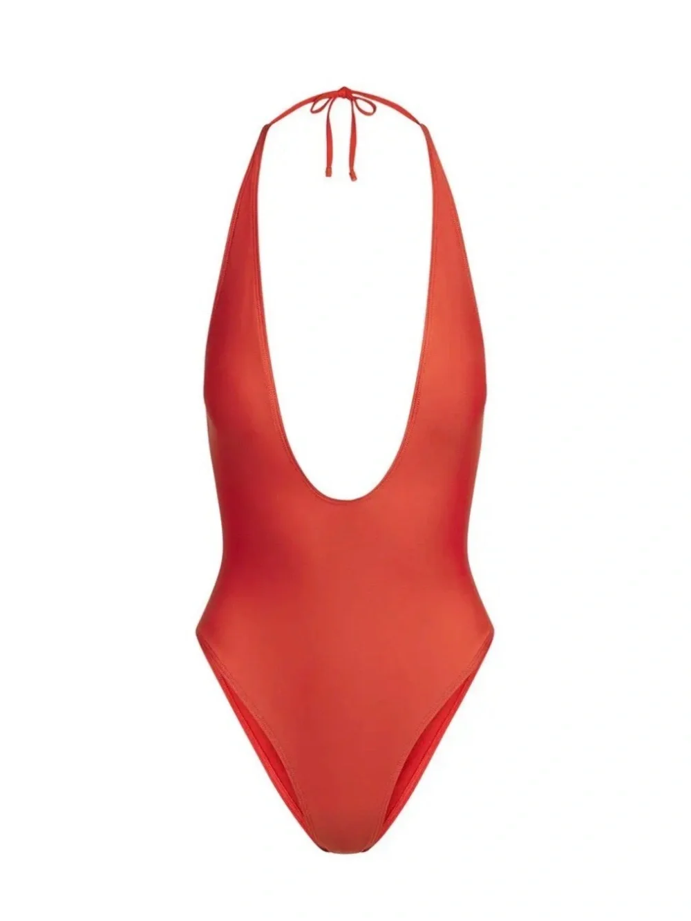 ❤️ SKIMS Classic Swim Deep Plunge One Piece Swimsuit | Terra | XS | NWT ❤️